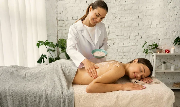 Hands providing a relaxing massage